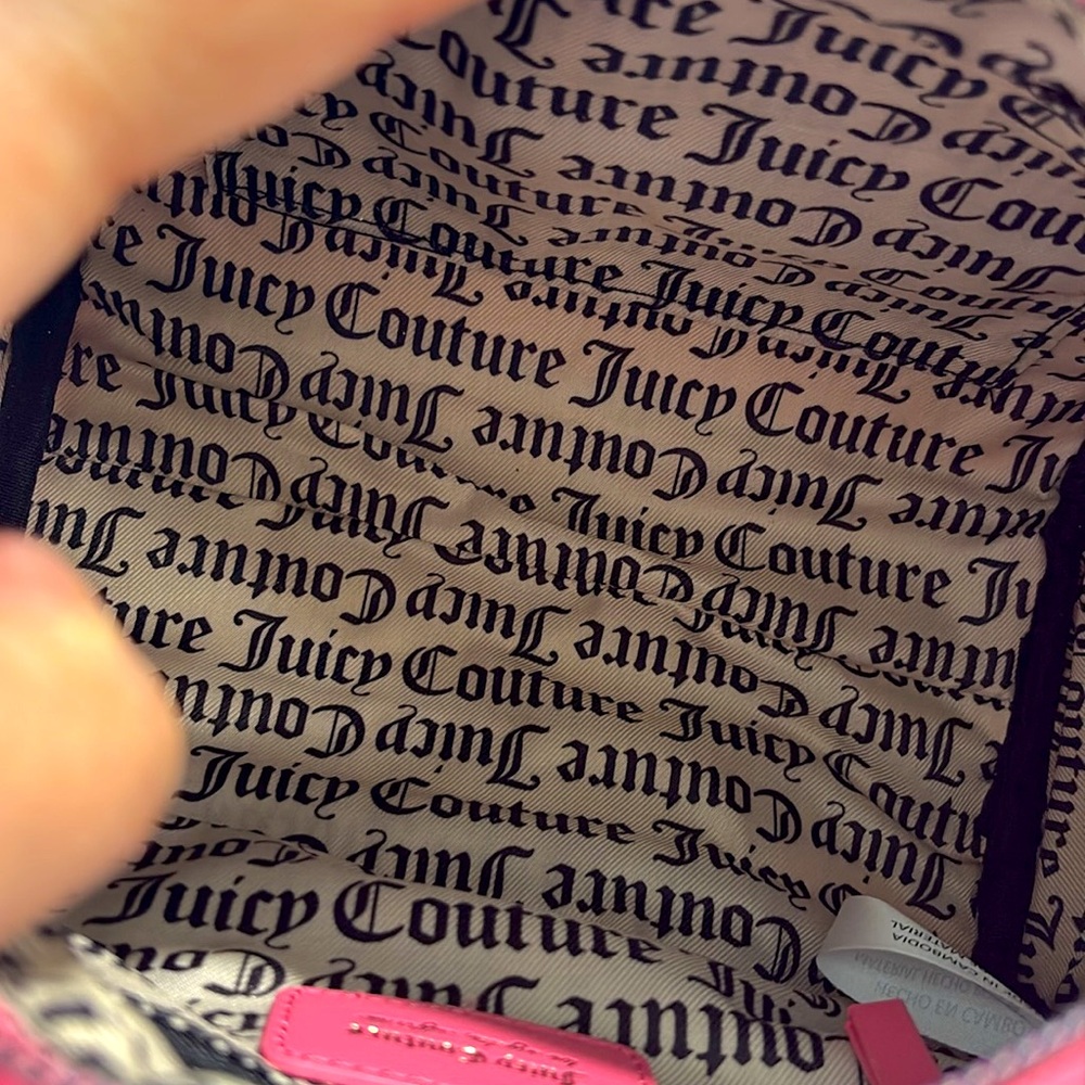 Juicy Couture Dazzle Satchel/Crossbody with Structured Design,Pink Lemonade. NWT - Picture 11 of 11